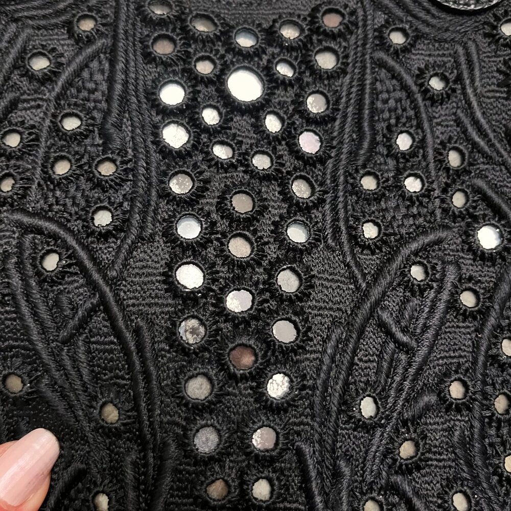 FENDI Limited Edition Embroided Black Devil Trapezio Evening Bag - Picture 4 of 13